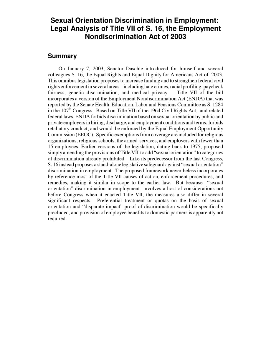 [20030415]RL31863_就业中的性取向歧视：2003年《就业非歧视法》第16章第七篇的法律分析.pdf_第2页