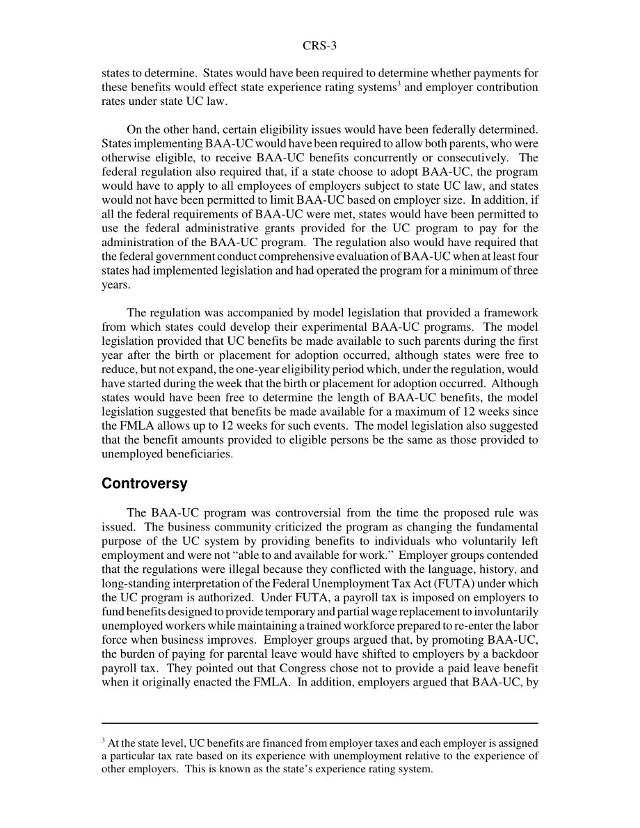 [20040630]RS20687_失业补偿金：生育或收养子女休假期间的福利.pdf_第3页