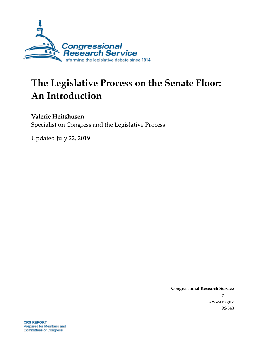 [20190722]96-548_参议院的立法程序：简介.pdf_第1页