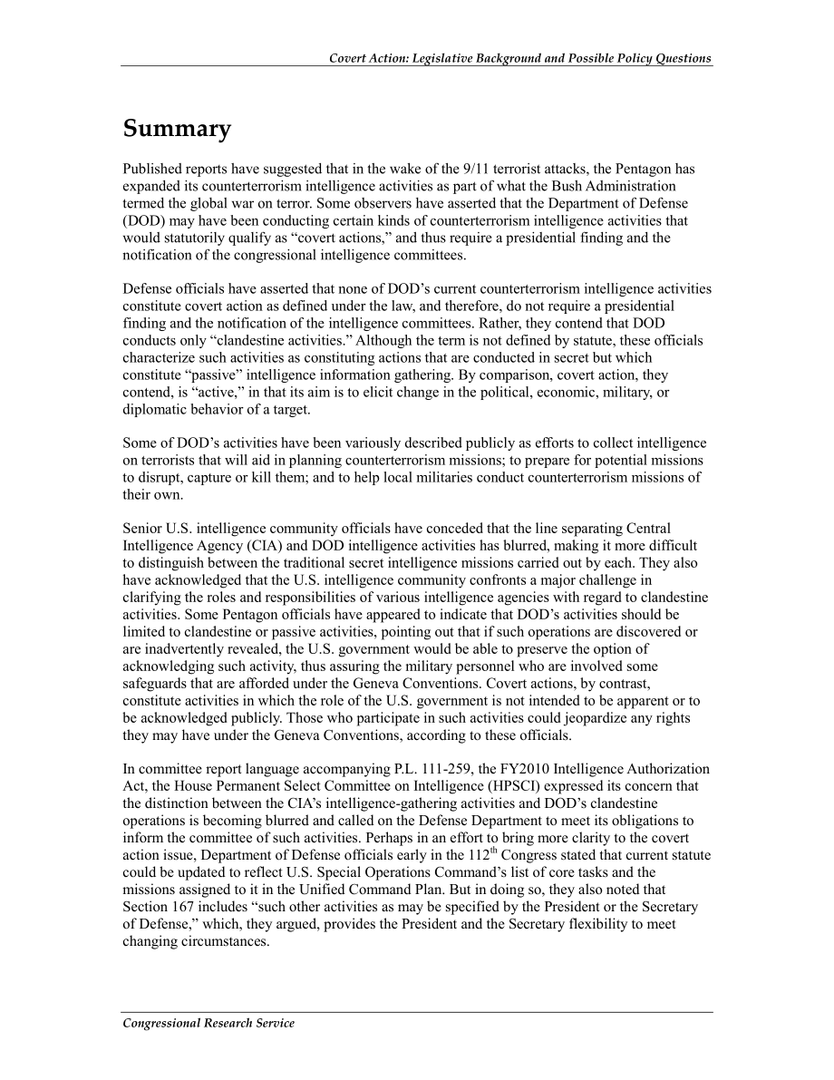 [20130410]RL33715_隐蔽行动：立法背景和可能的政策问题.pdf_第2页
