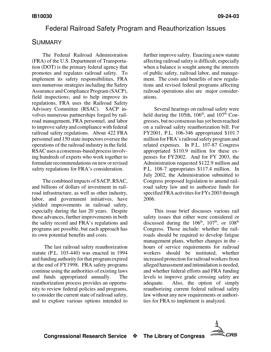 [20030924]IB10030_联邦铁路安全计划和再授权问题.pdf_第3页