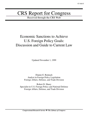 [19991101]97-949F_Economic Sanctions to Achieve U.S. Foreign Policy Goals Discussion and Guide to Current Law.pdf