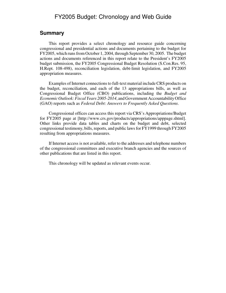 [20041210]RL32300_2005财年预算：年表和网络指南.pdf_第2页