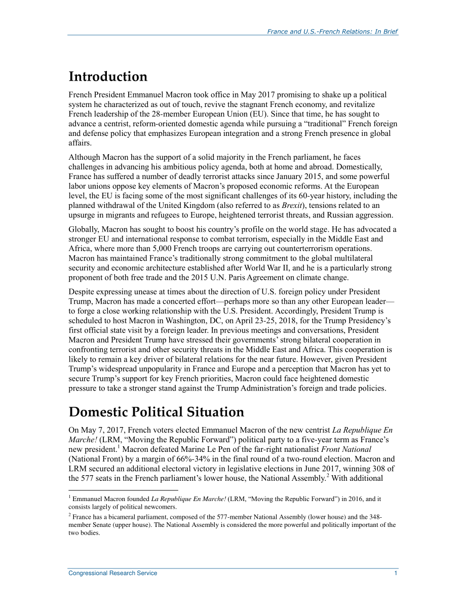 [20180419]R45167_法国和美法关系：简言之.pdf_第3页