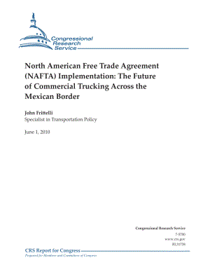 [20100601]RL31738_北美自由贸易协定（NAFTA）实施：墨西哥边境商业卡车运输的未来.pdf