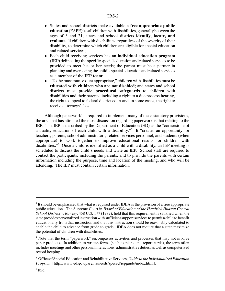 [20031218]RS21226_《残疾人教育法》（IDEA）：特殊教育中的文书工作.pdf_第2页