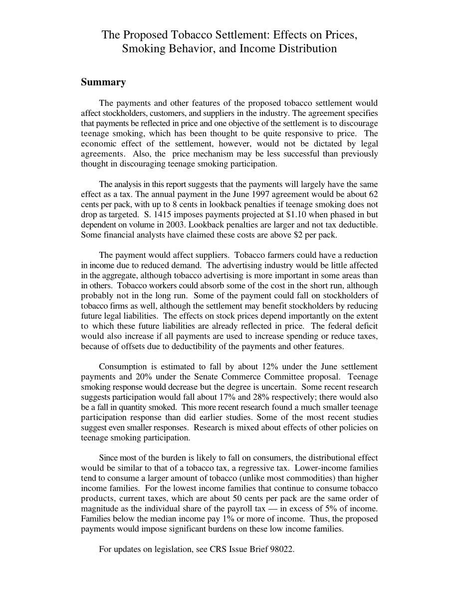 [19980505]97-995E_拟议烟草和解：对价格、吸烟行为和收入分配的影响.pdf_第3页