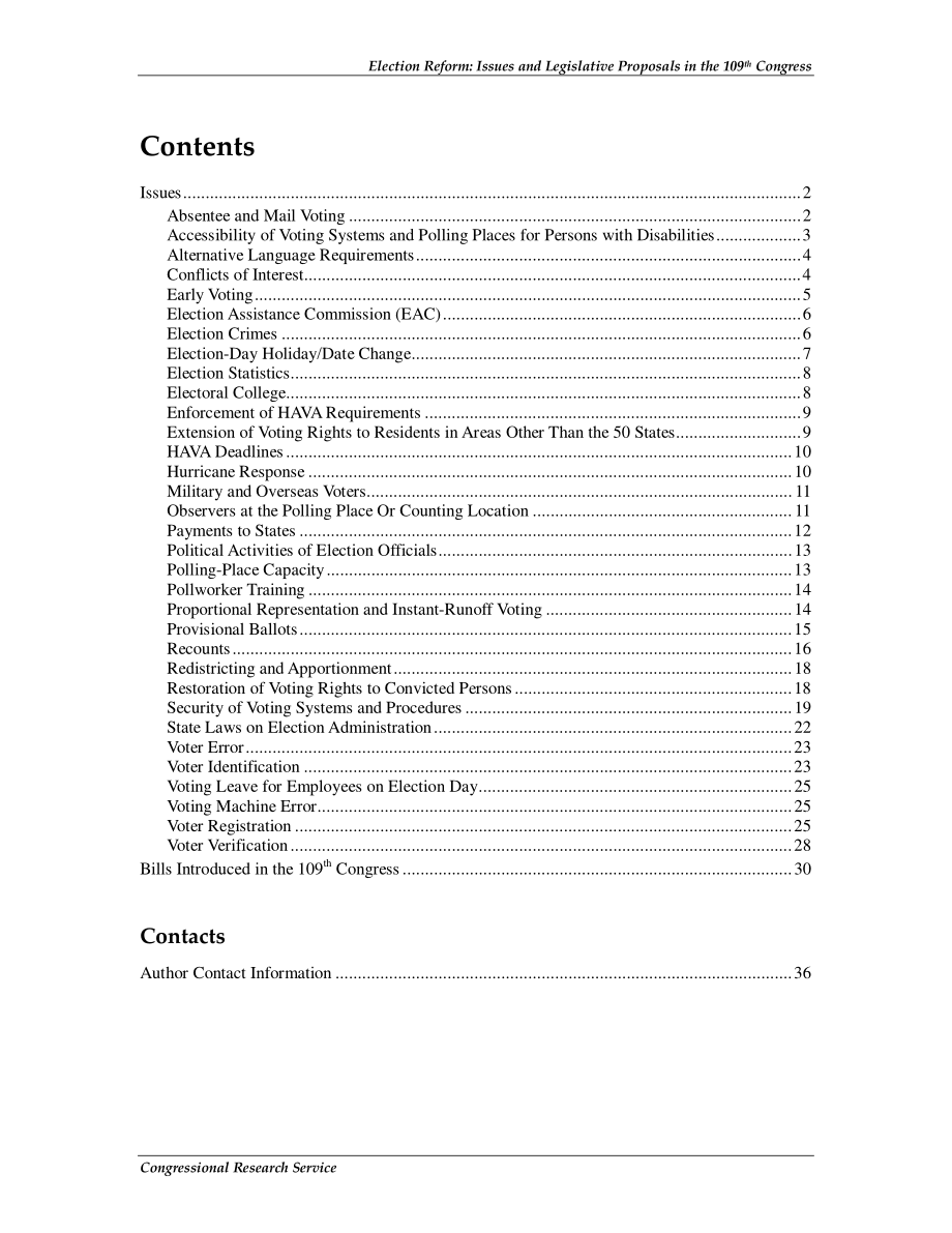 [20070228]RL33894_选举改革：第109届国会的议题和立法建议.pdf_第3页