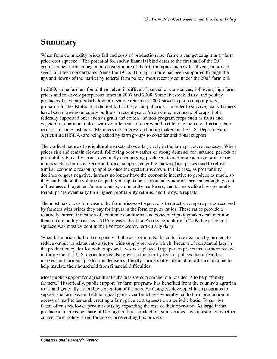 [20100119]R40761_农产品价格成本挤压与美国农业政策.pdf_第2页