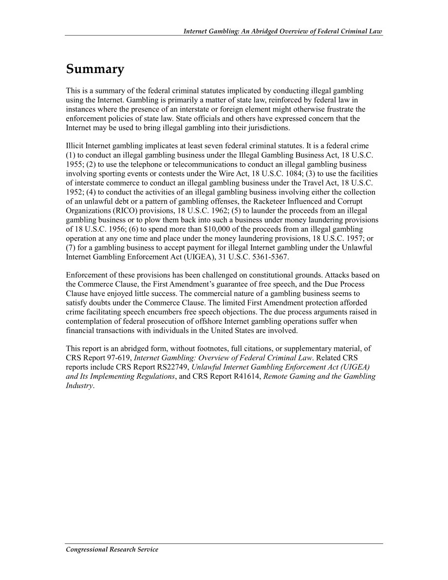 [20120124]RS21984_互联网赌博：联邦刑法简略概述.pdf_第2页