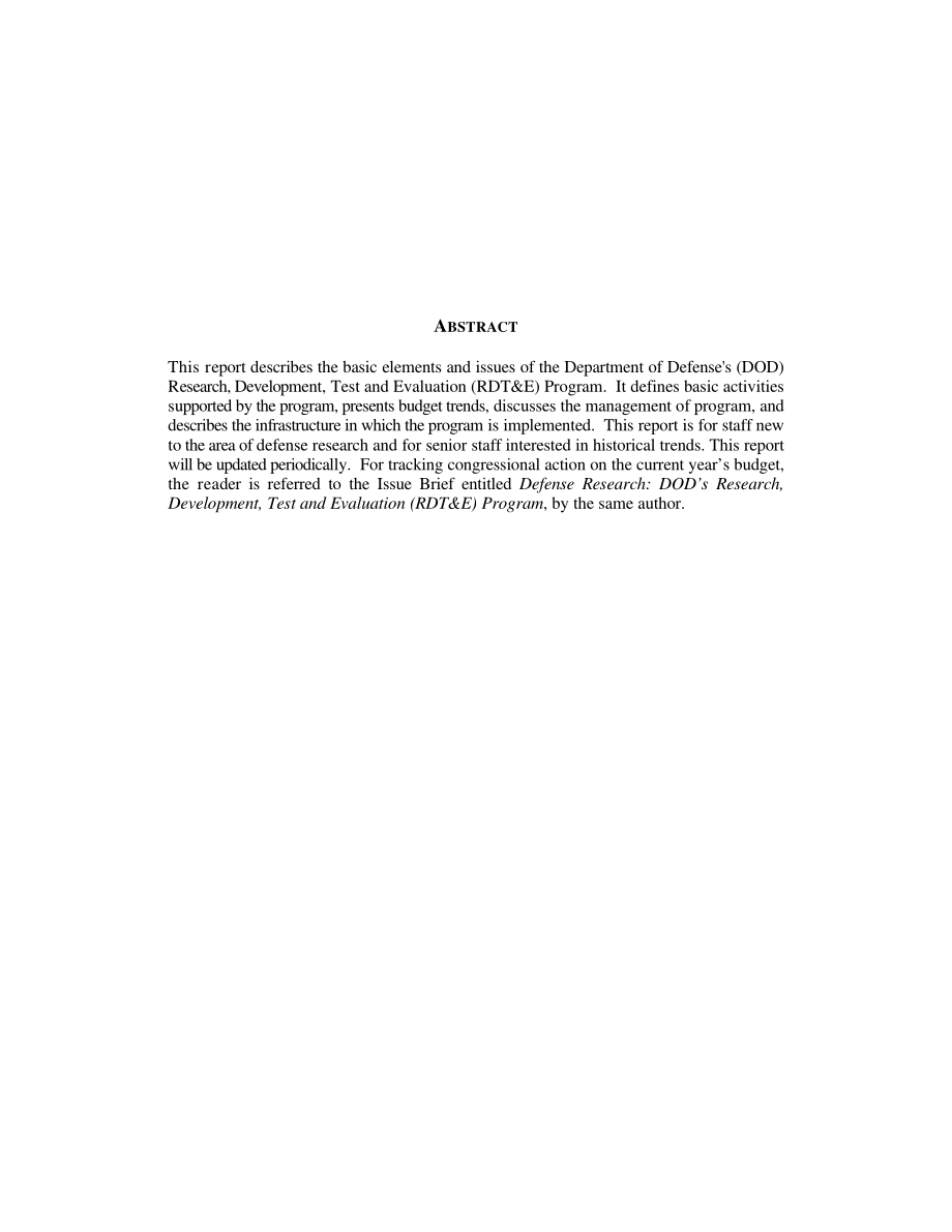 [19990714]97-316_国防研究：美国国防部研究、开发、测试和评估（RDT&E）项目入门.pdf_第2页