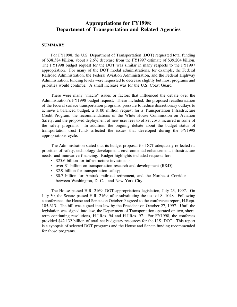 [19971113]97-208_1998财年拨款：交通运输部及相关机构.pdf_第3页