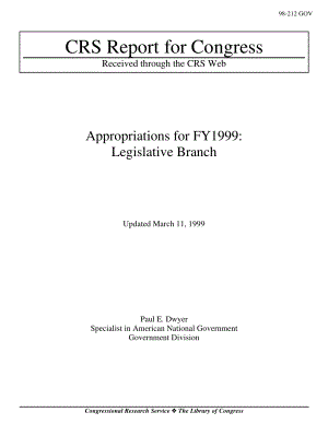 [19990311]98-212GOV_Appropriations for FY 1999：立法部门.pdf
