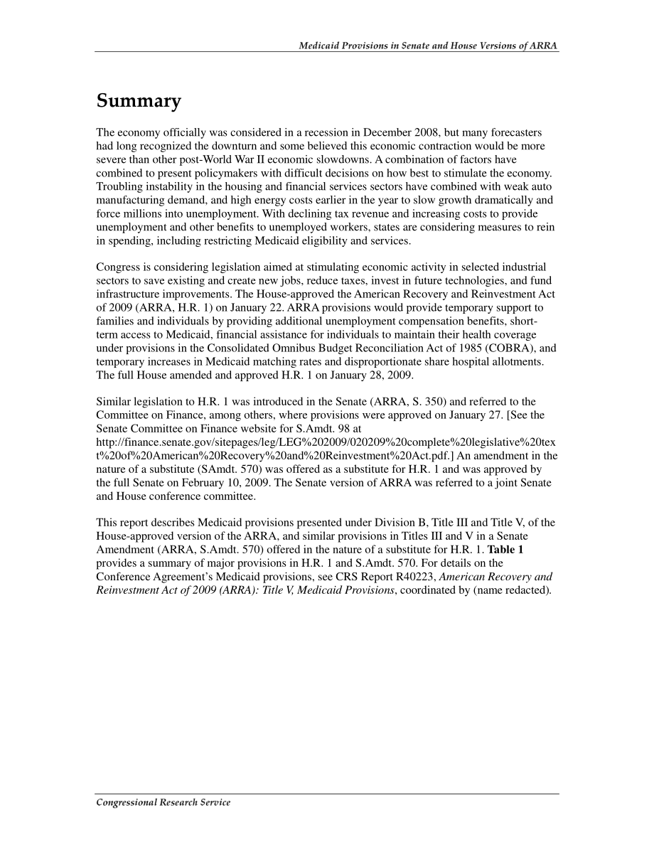 [20090213]R40158_2009年参众两院《美国复苏和再投资法案》（ARRAH.R.1S.Amdt570).pdf_第2页