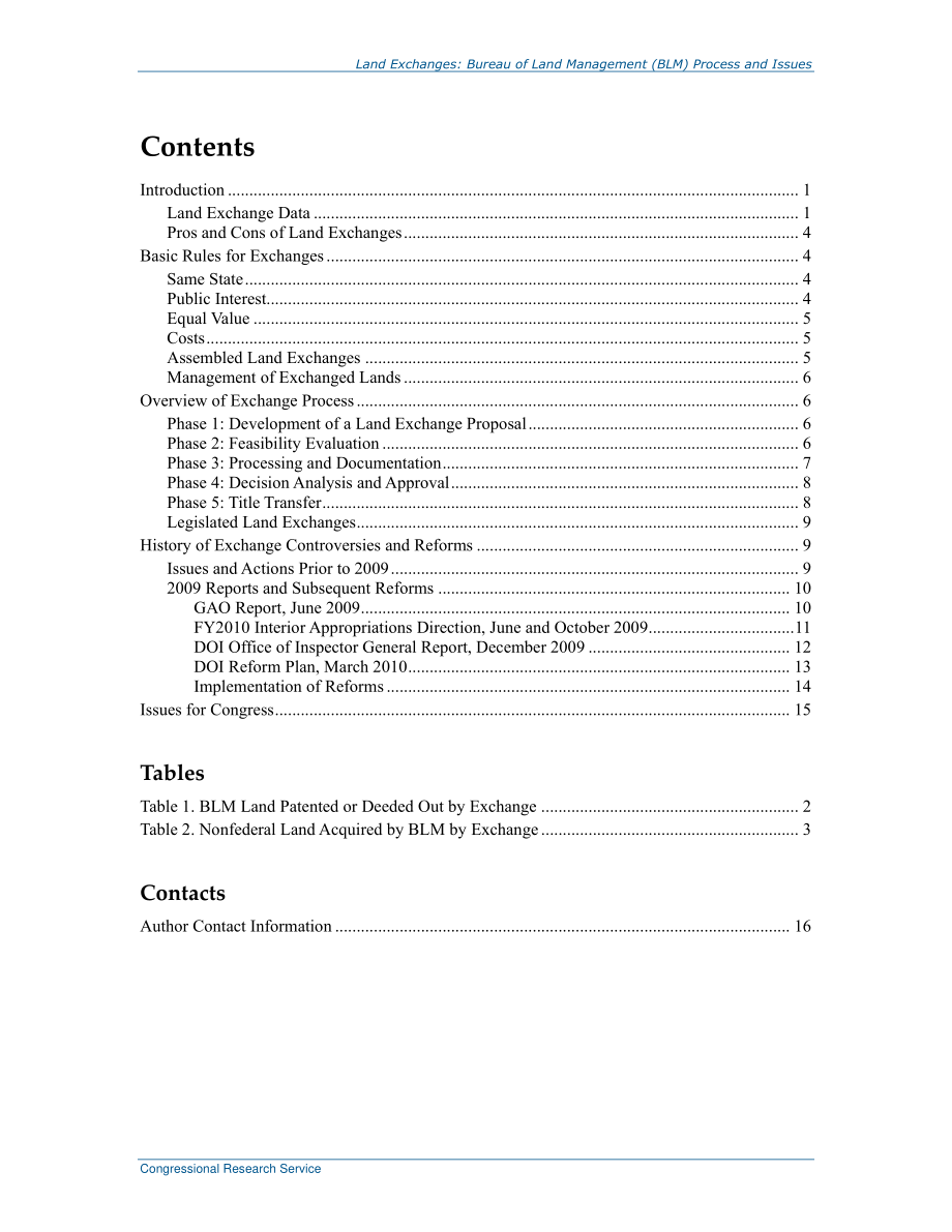 [20161107]R41509_土地交换：土地管理局（BLM）流程和问题.pdf_第3页