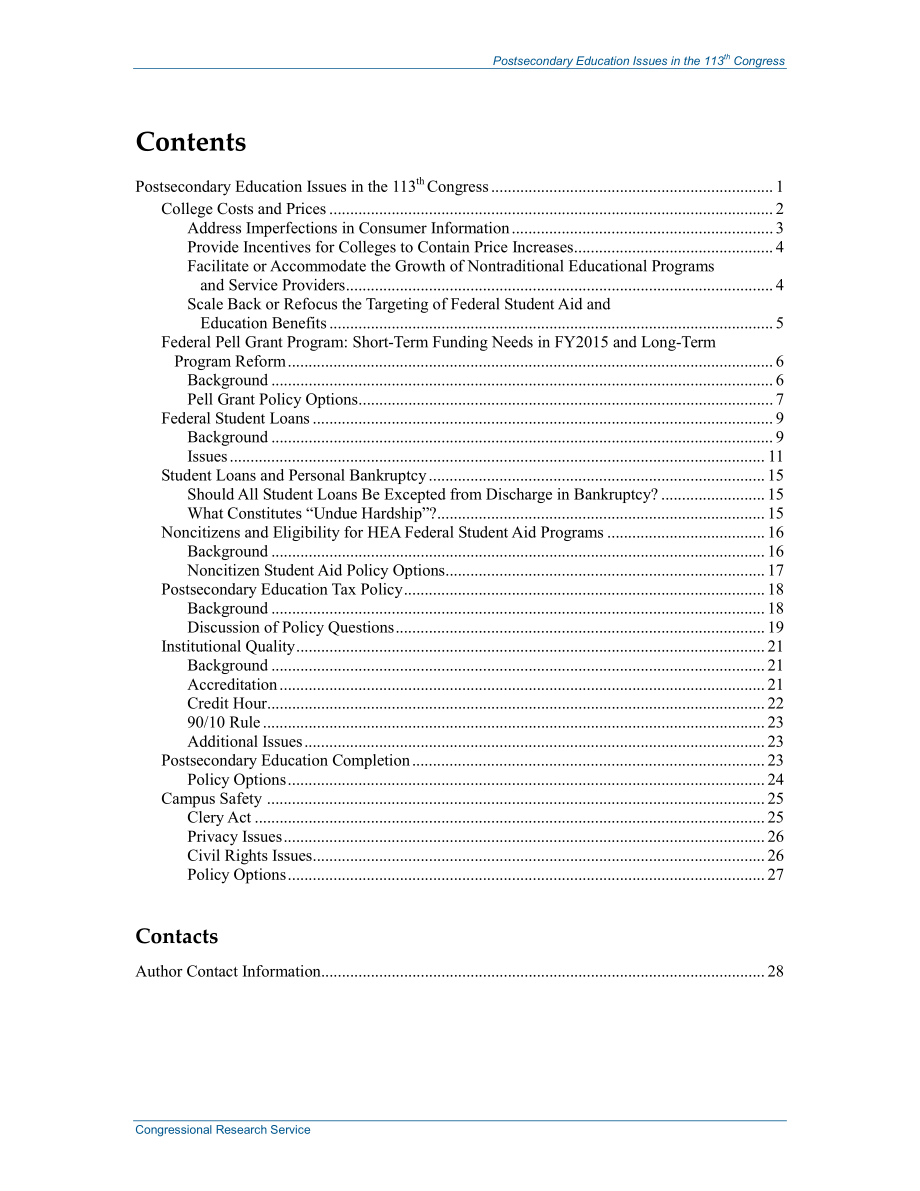 [20131107]R43302_第113届国会的高等教育问题.pdf_第3页