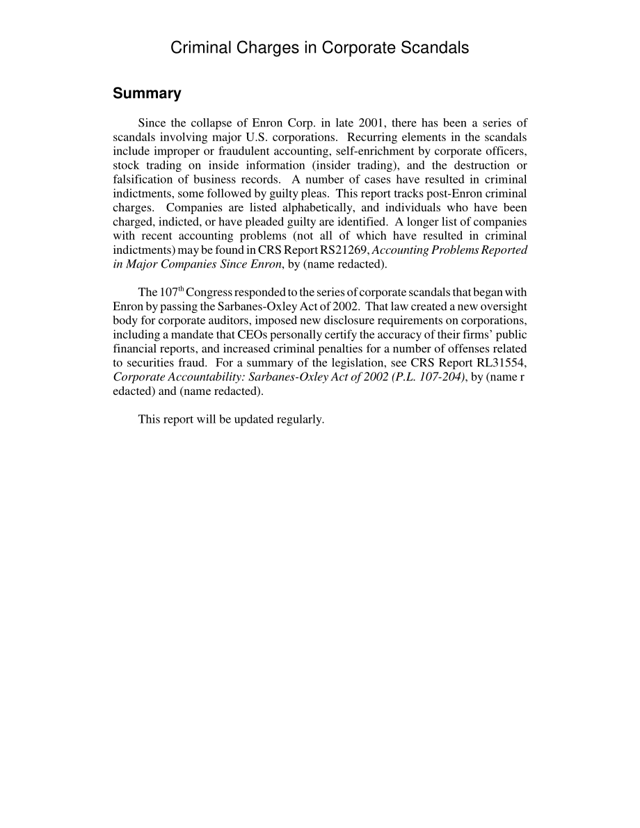 [20060530]RL31866_公司丑闻中的刑事指控.pdf_第2页