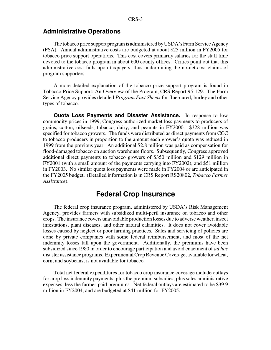 [20040607]97-417ENR_美国农业部的烟草相关计划和活动：运营和成本.pdf_第3页