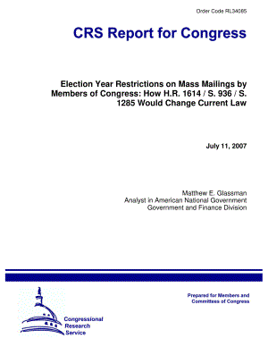 [20070711]RL34085_选举年对国会议员群发邮件的限制：H.R.如何.1614S.936S.1285将改变现行法律.pdf