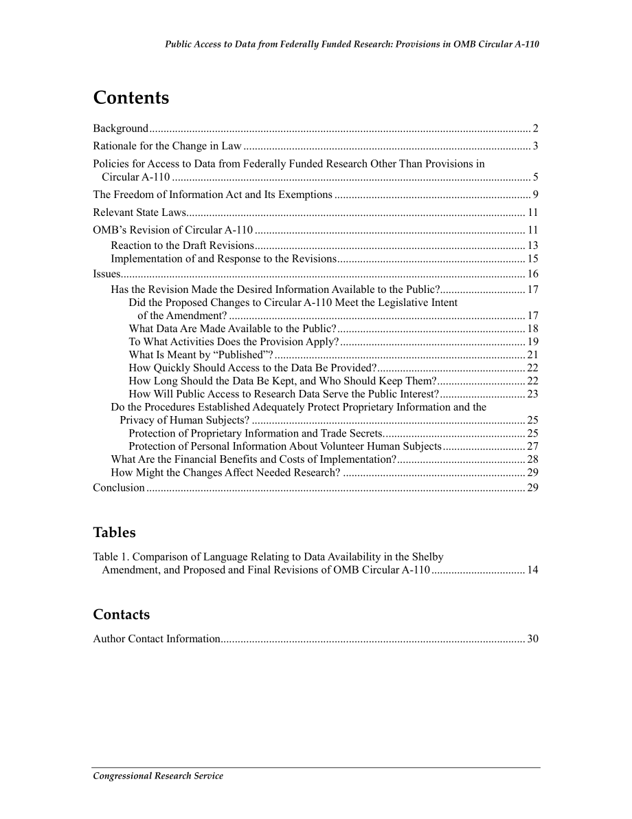 [20130301]R42983_公众获取联邦资助研究的数据：OMB通告A-110中的规定.pdf_第3页
