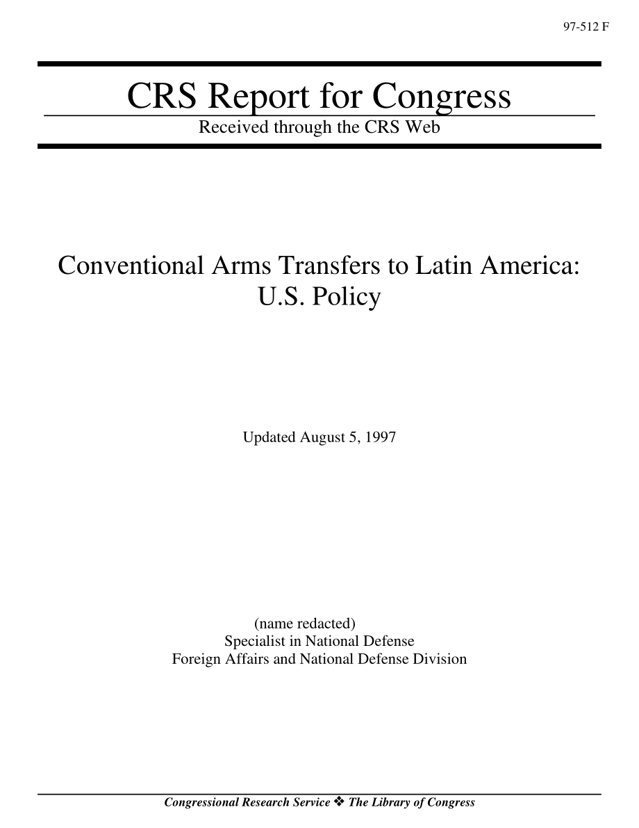 [19970805]97-512_向拉丁美洲转让常规武器：美国政策.pdf_第1页