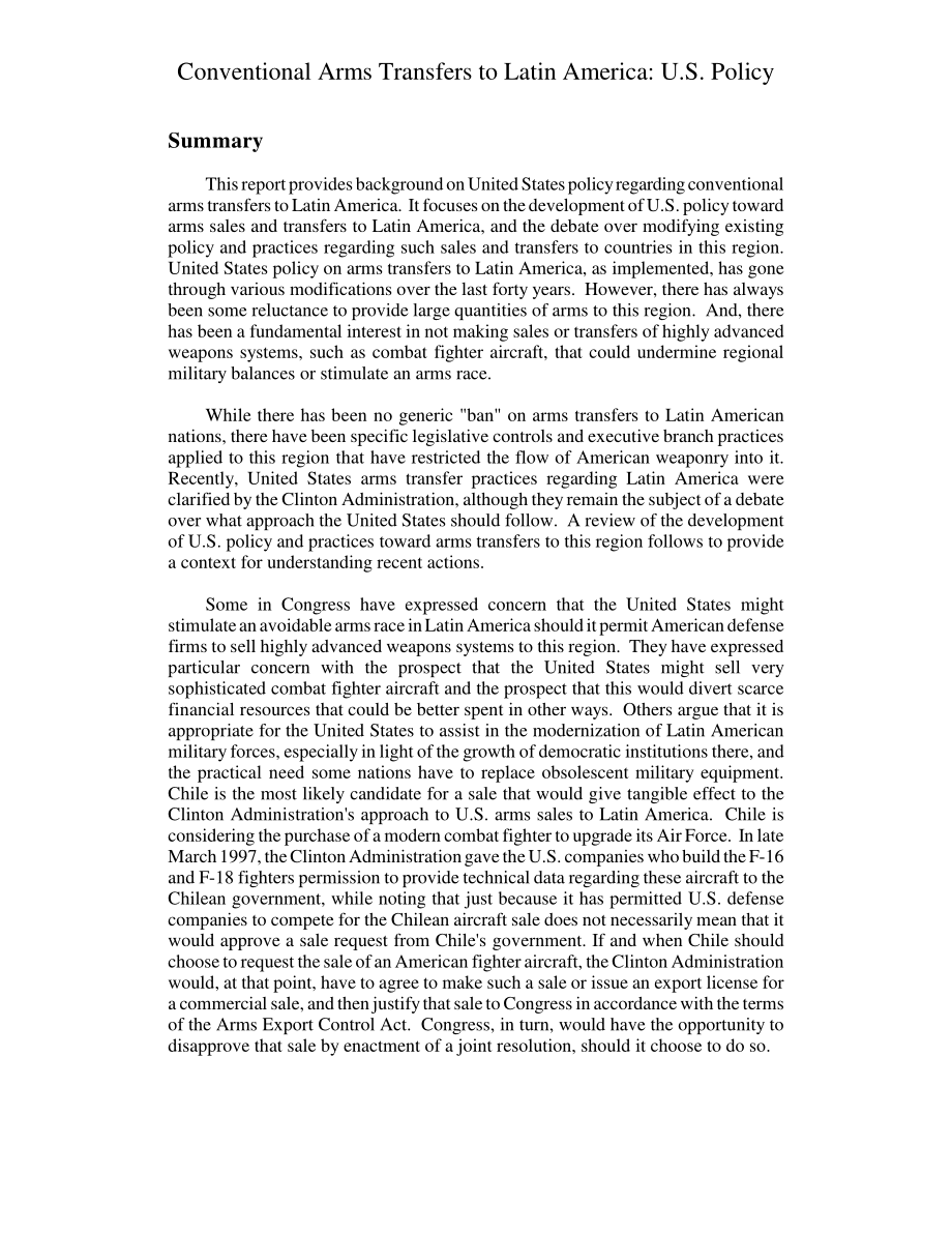 [19970805]97-512_向拉丁美洲转让常规武器：美国政策.pdf_第3页