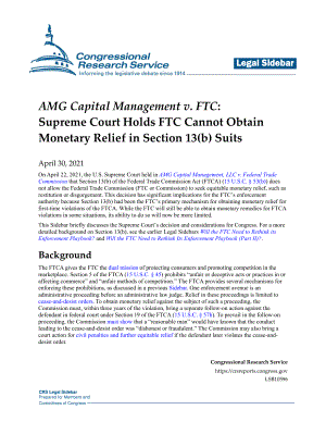 [20210430]LSB10596_AMG Capital Management诉FTC：最高法院裁定联邦贸易委员会无法在第13（b）条诉讼中获得金钱救济.pdf
