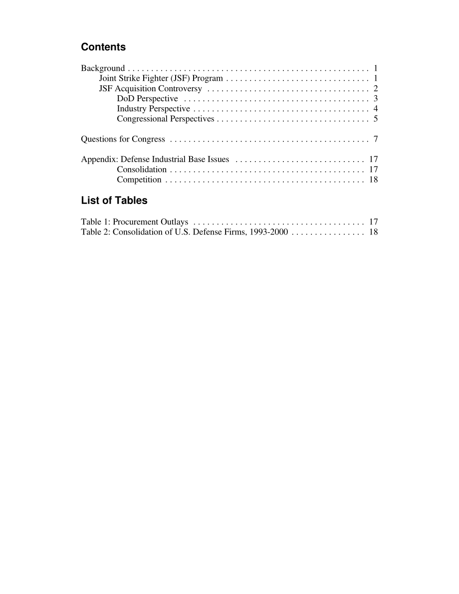 [20020410]RL31360_联合攻击战斗机（JSF）：与单一生产线相关的潜在国家安全问题.pdf_第3页