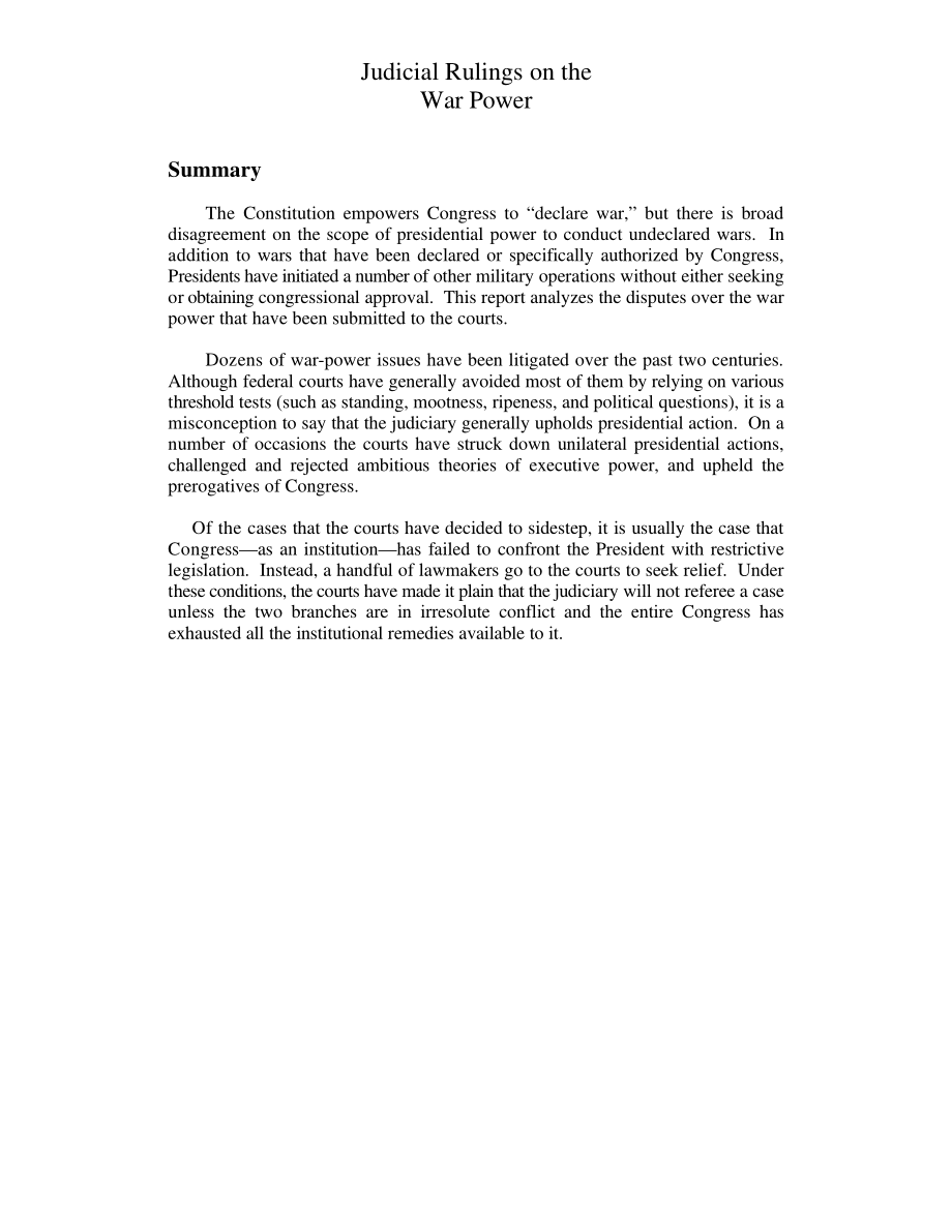 [19990818]RL30282_关于战争权力的司法裁决.pdf_第3页