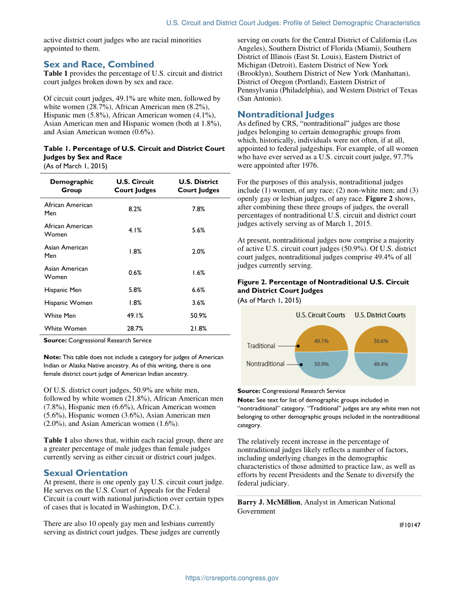 [20150311]IF10147_美国巡回法院和地区法院法官：部分人口特征简介.pdf_第2页
