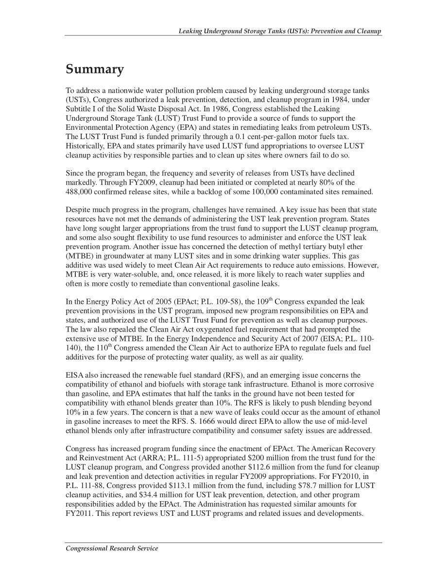 [20100518]RS21201_泄漏的地下储罐（UST）：预防和清理.pdf_第2页