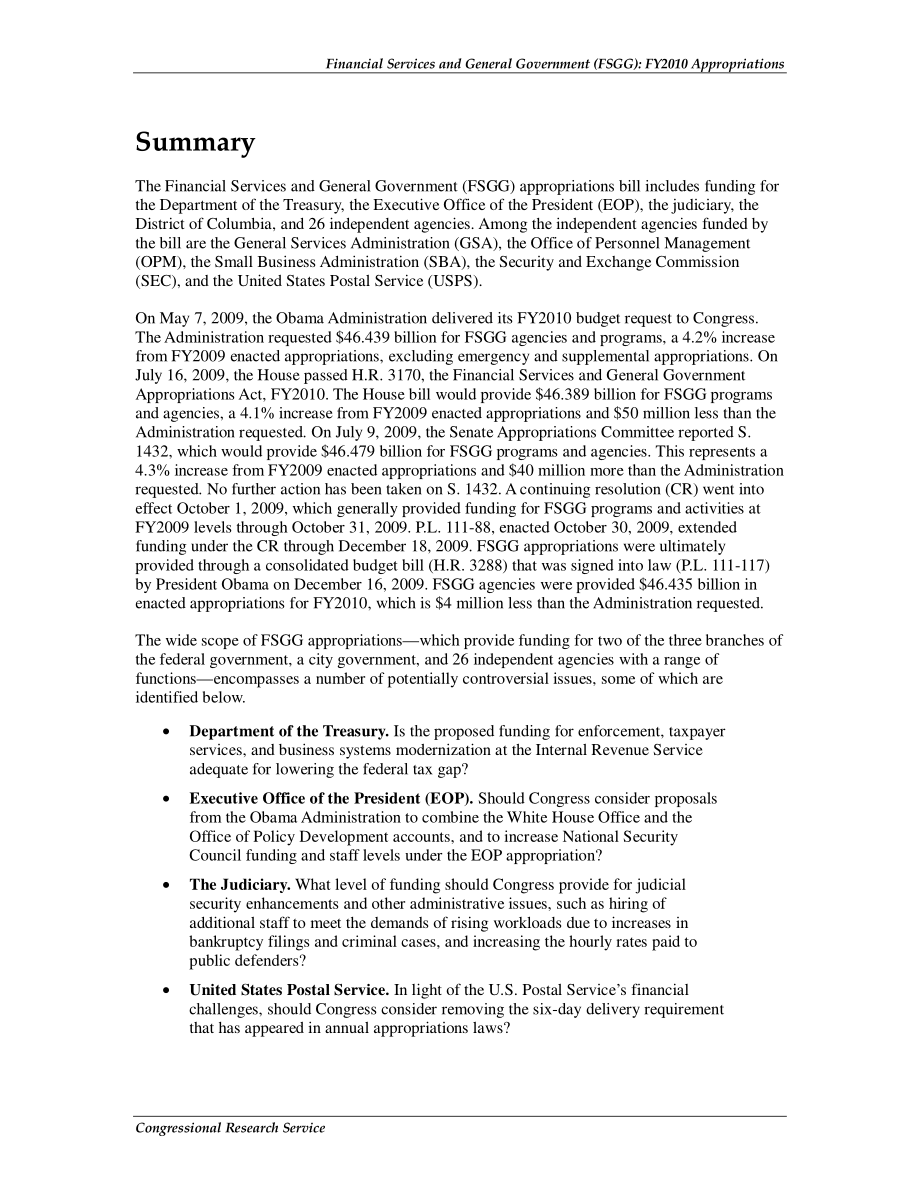 [20100310]R40801_金融服务和一般政府（FSGG）：2010财年拨款.pdf_第2页