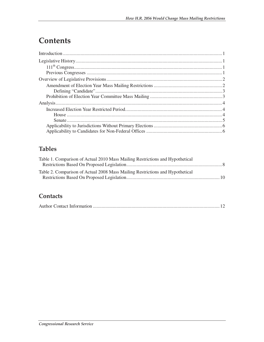 [20100820]R40569_选举年对国会议员群发邮件的限制：H.R.如何2056年将改变现行法律.pdf_第3页