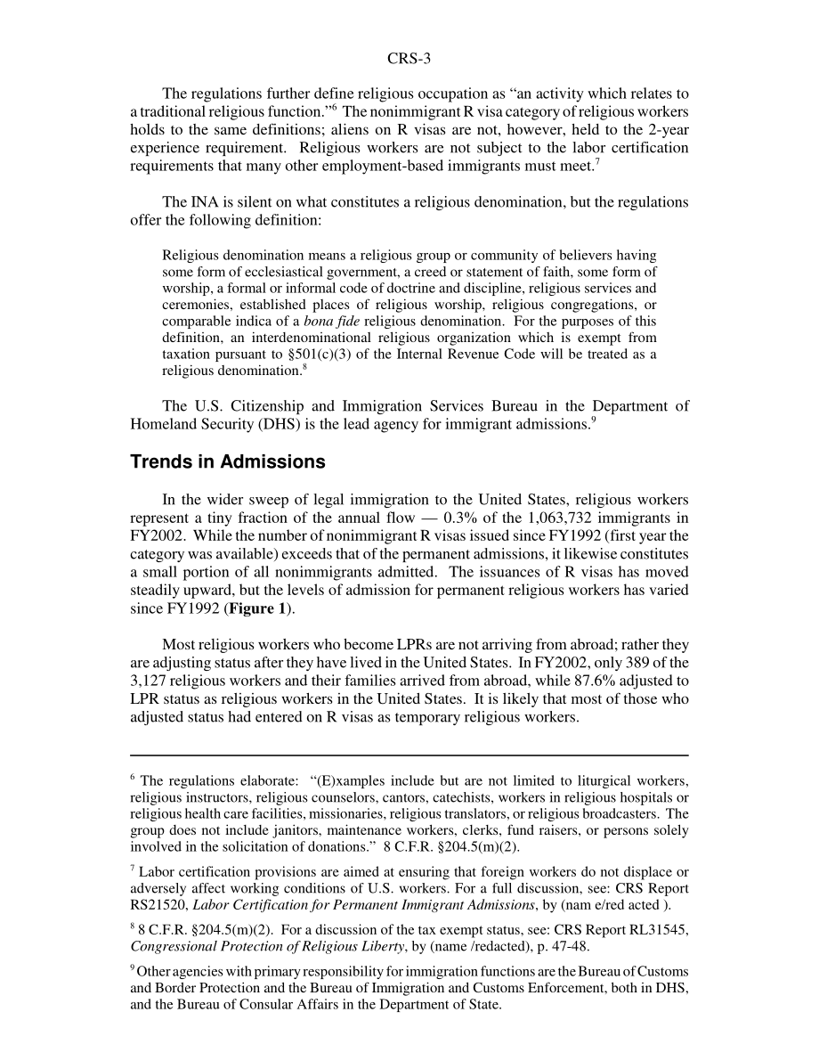 [20030930]RS21630_宗教工作者移民：背景和立法.pdf_第3页