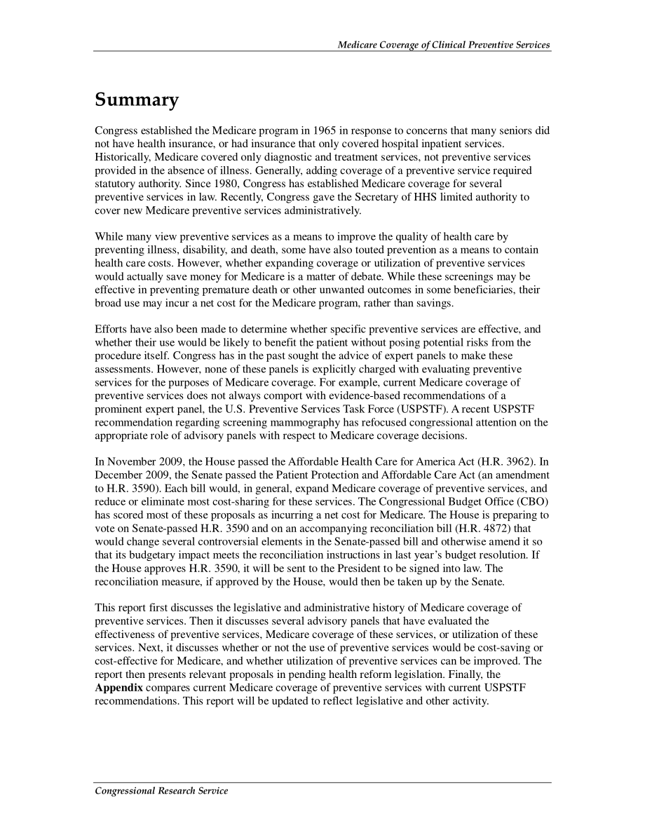 [20100318]R40978_医疗保险覆盖临床预防服务.pdf_第2页