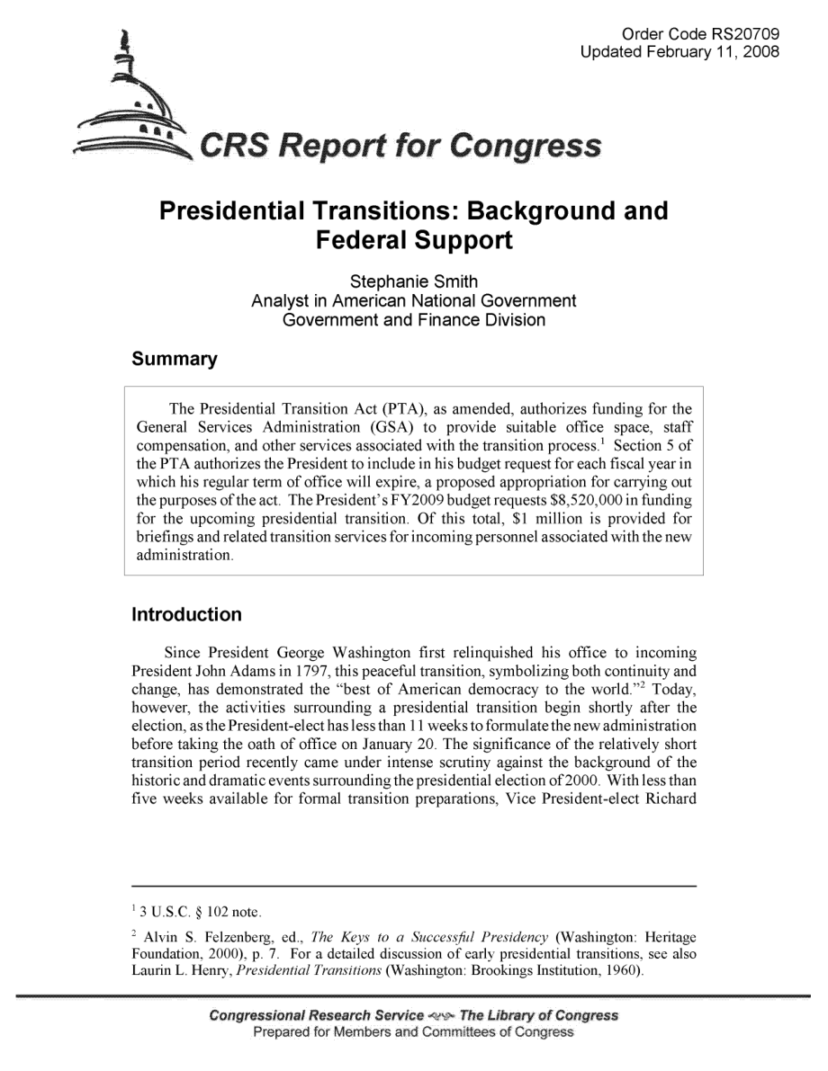 [20080211]RS20709_总统换届：背景和联邦支持.pdf_第1页