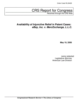[20060519]RL33429_专利案件中禁令救济的可用性：eBayInc.诉MercExchangeL.L.C.pdf