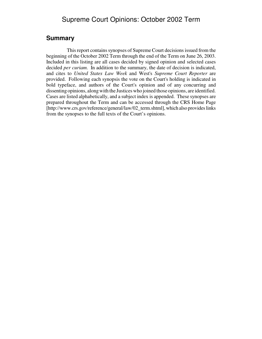 [20030715]RL31996_最高法院意见：2002年10月任期.pdf_第2页