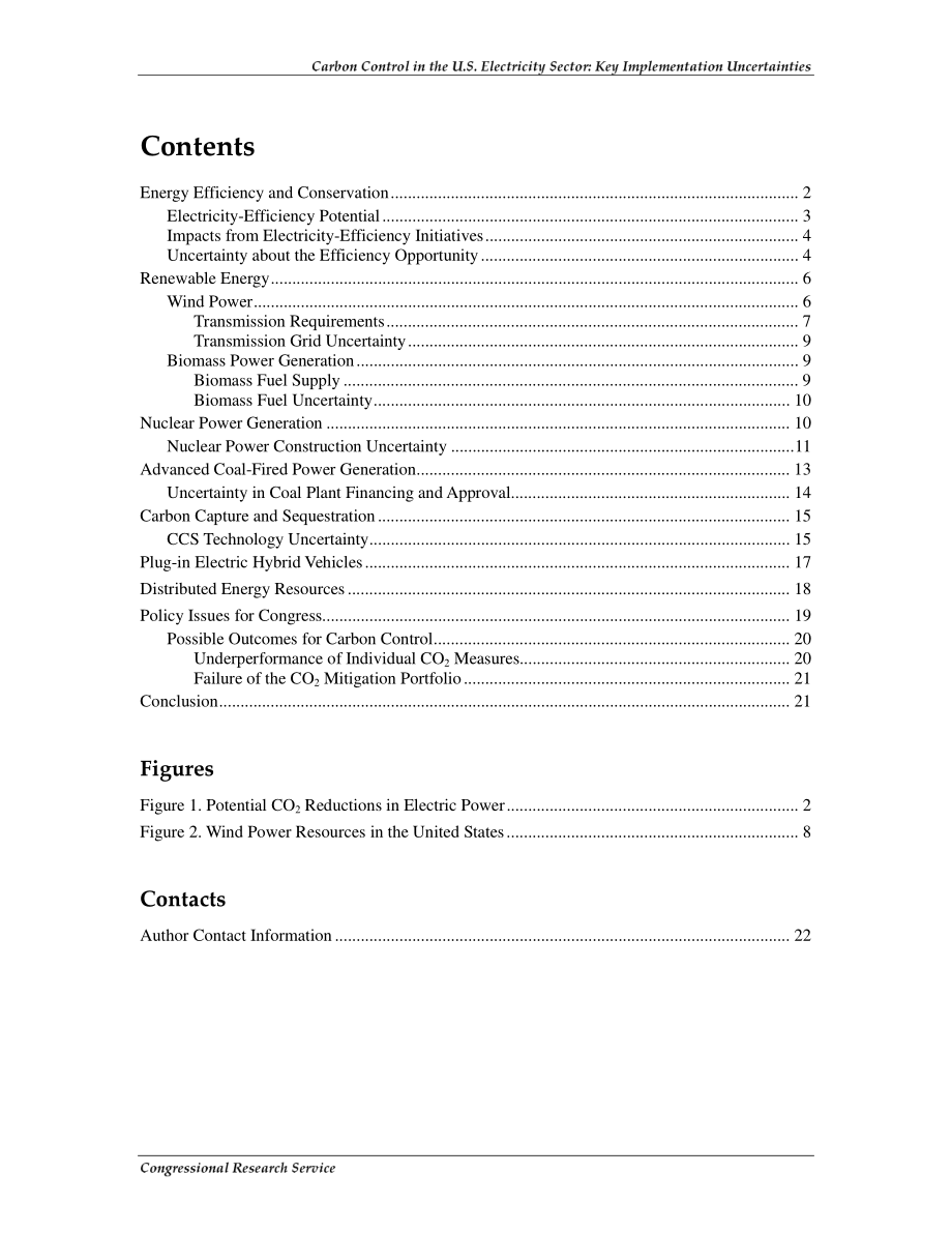 [20081223]R40103_美国电力部门的碳控制：关键实施不确定性.pdf_第3页
