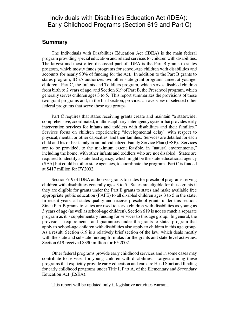 [20020206]RL31273_《残疾人教育法》（IDEA）：幼儿计划（第619节和C部分）.pdf_第2页