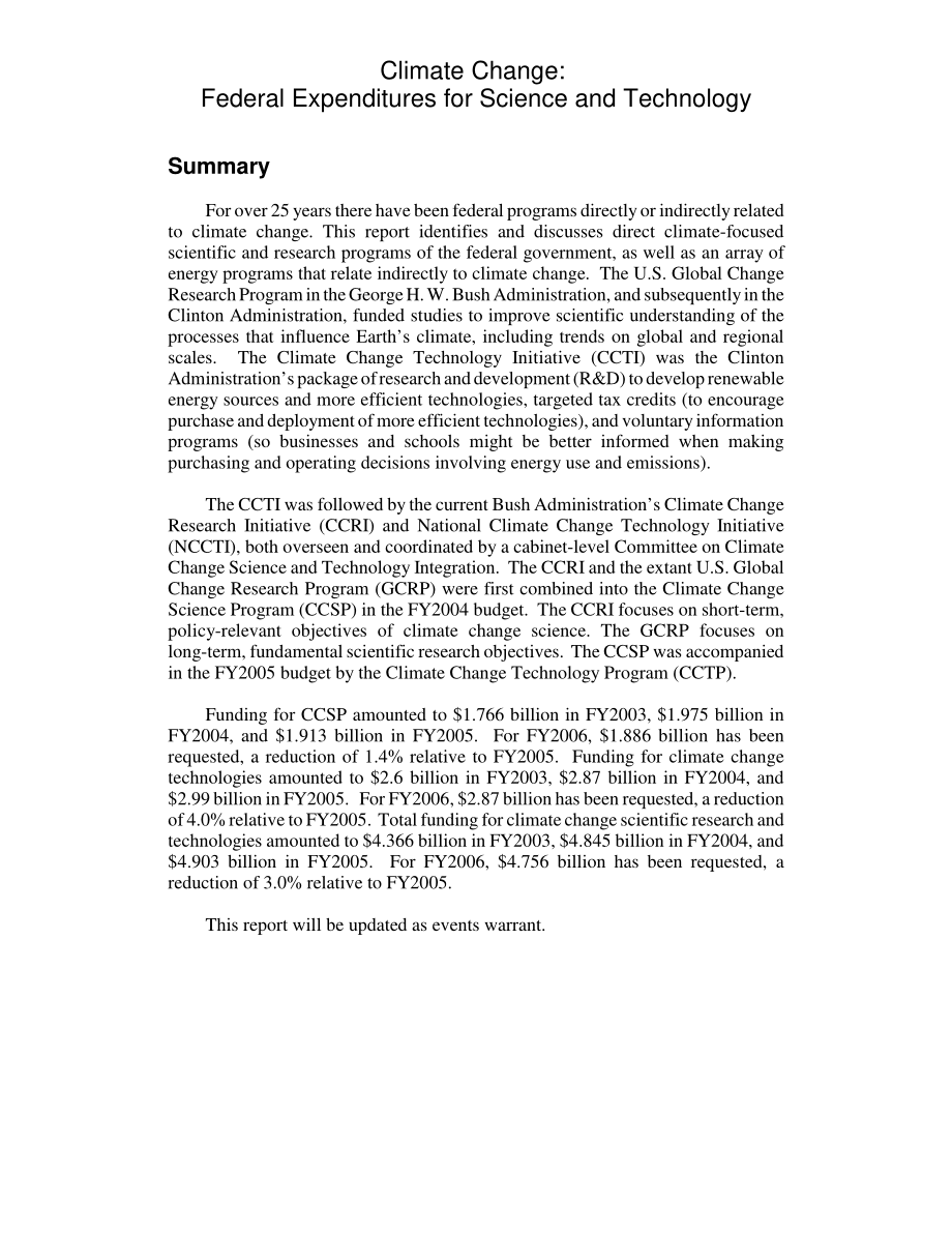 [20051214]RL32997_气候变化：联邦科学技术支出.pdf_第2页
