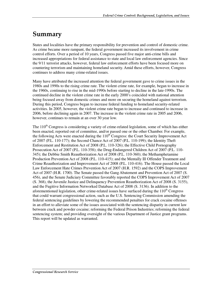 [20081027]RL32824_联邦犯罪控制：背景、立法和问题.pdf_第2页