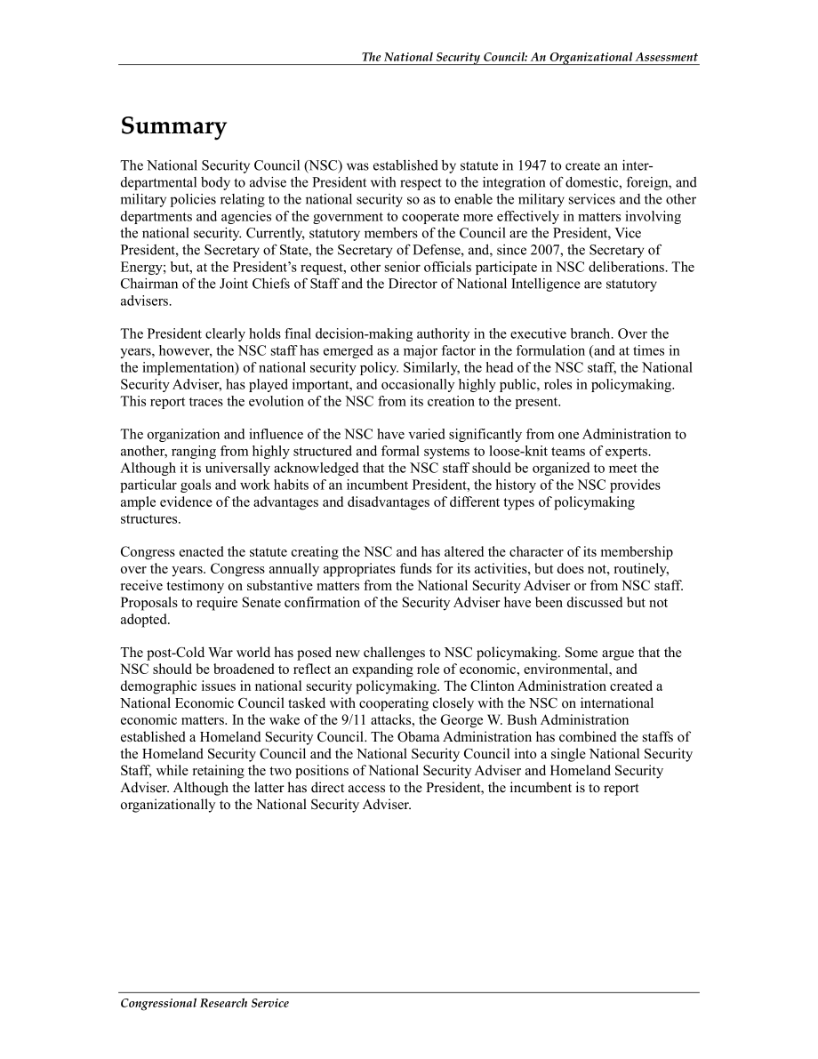 [20111228]RL30840_国家安全委员会：组织评估.pdf_第2页