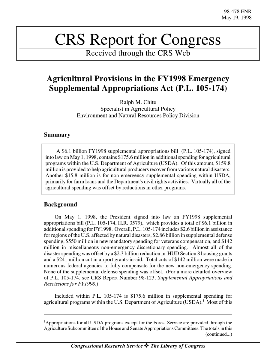 [19980519]98-478_《1998财年紧急补充拨款法案》（P.L105-174).pdf_第1页