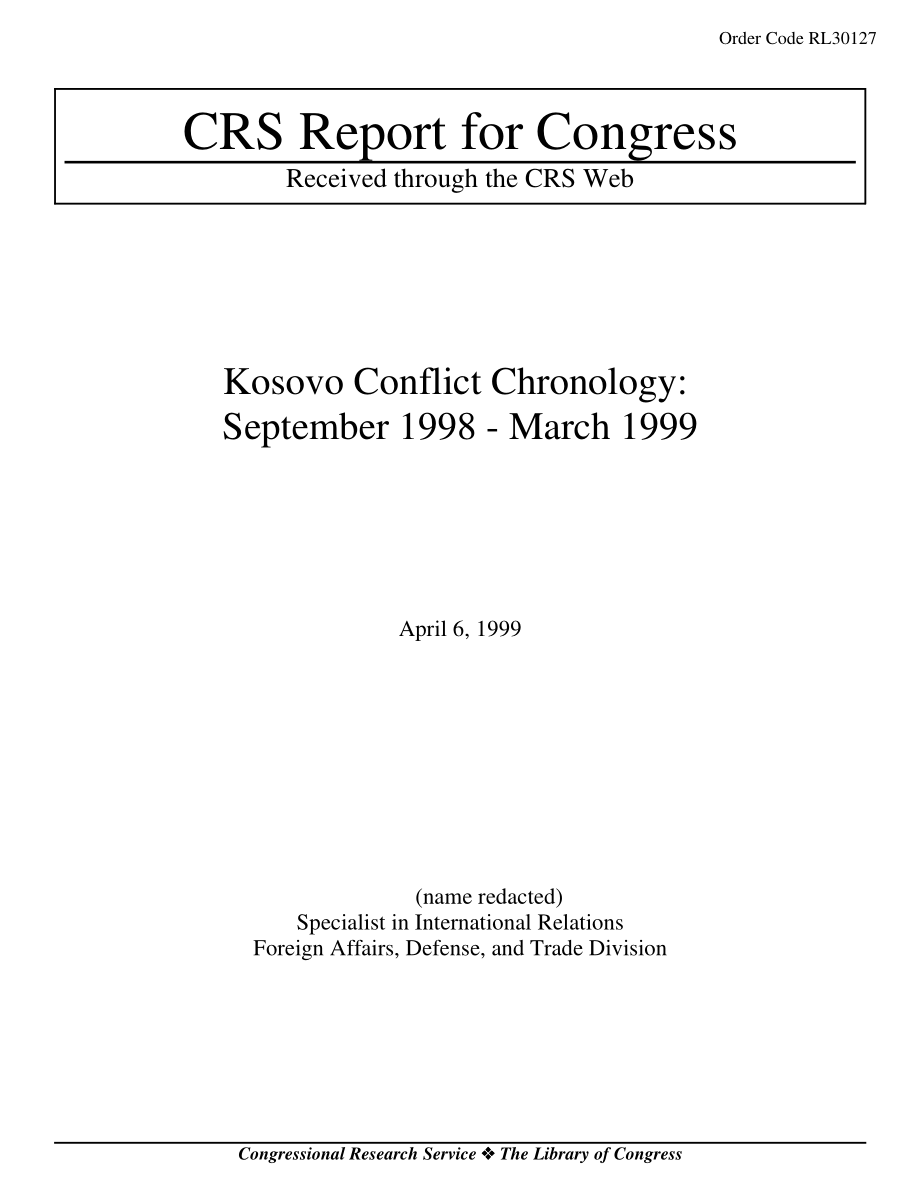 [19990406]RL30127_科索沃冲突年表：1998年9月至1999年3月.pdf_第1页
