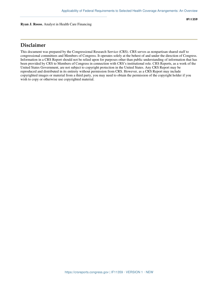 [20191113]IF11359_联邦要求对选定医疗保险安排的适用性：概述.pdf_第3页