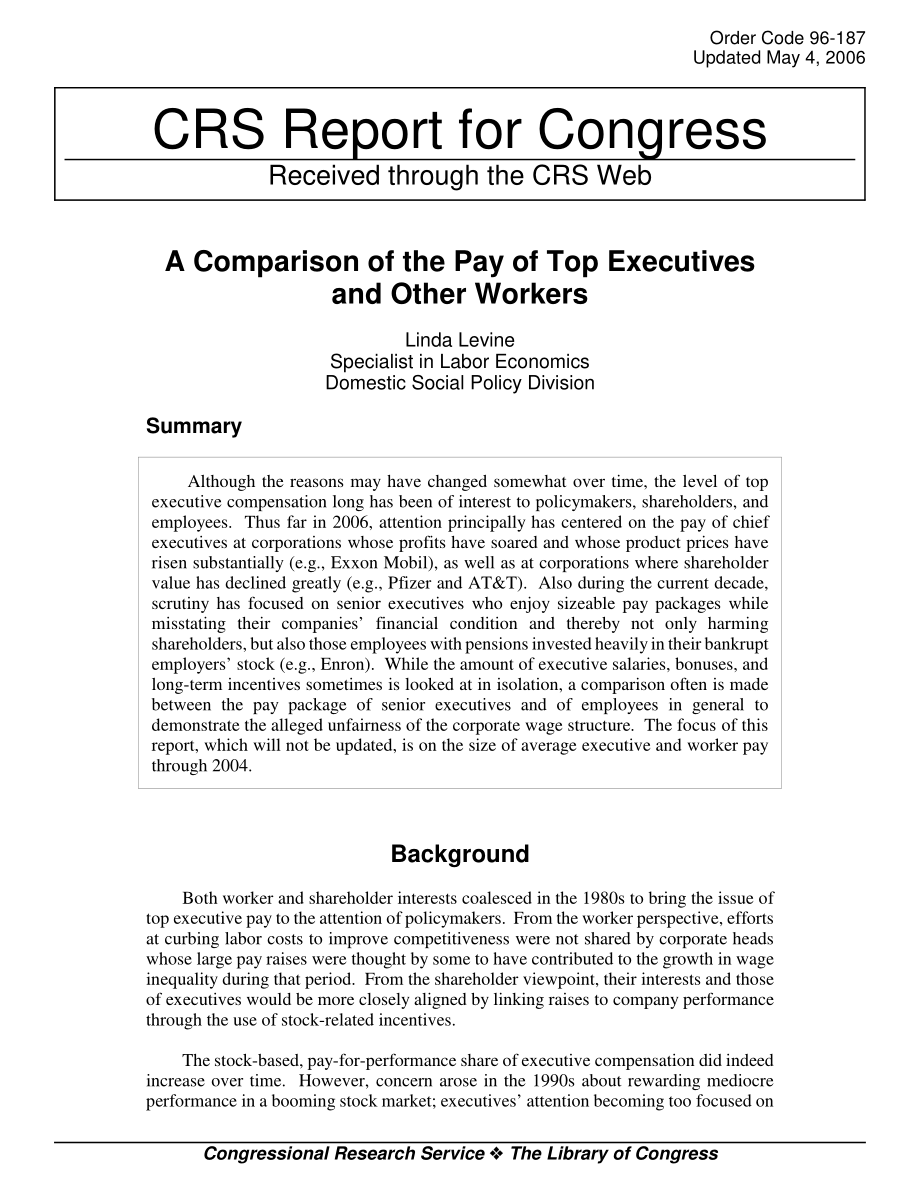 [20060504]96-187_高管与其他员工薪酬的比较.pdf_第1页