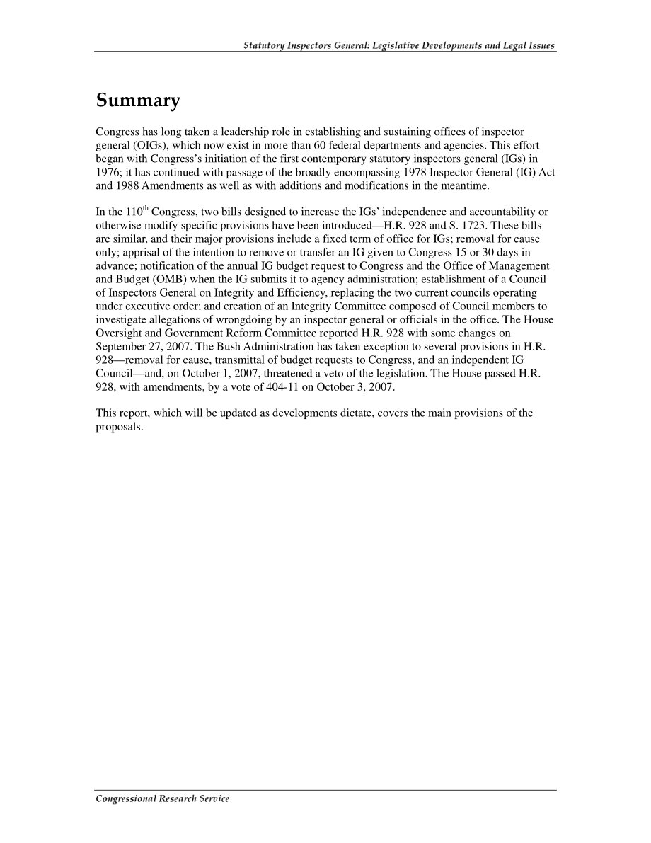 [20071106]RL34176_法定监察长：立法发展和法律问题.pdf_第2页