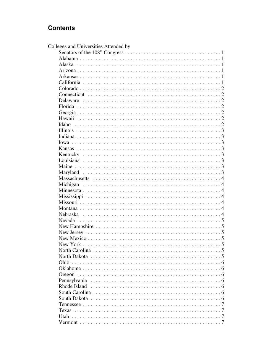 [20030430]RL31878_第108届国会参议员参加的学院和大学.pdf_第3页