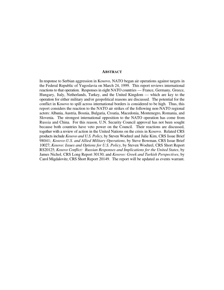 [19990421]RL30114_科索沃：国际社会对北约空袭的反应.pdf_第2页